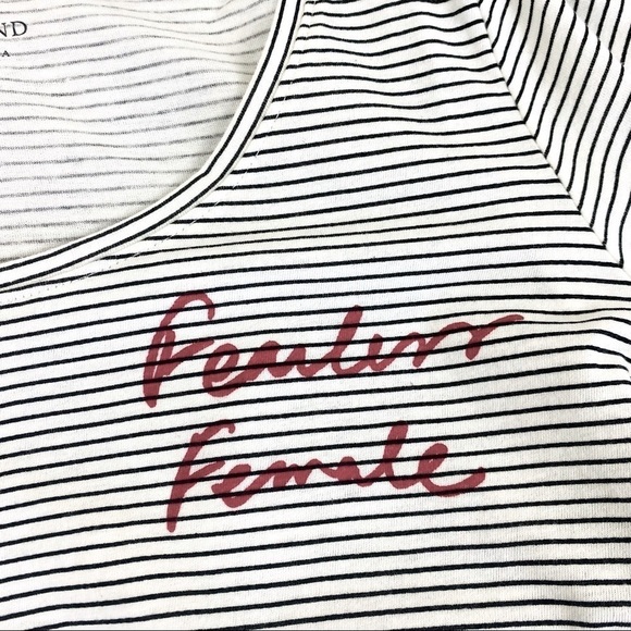 Lucky Brand Fearless Female Graphic Print T-Shirt Size S - Picture 5 of 12